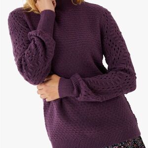Women's Purple Knit Sweater